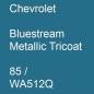 Preview: Chevrolet, Bluestream Metallic Tricoat, 85 / WA512Q.